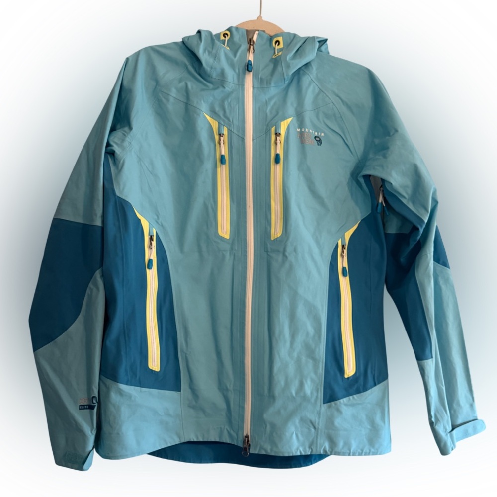Mountain Hardwear Women’s Drystein II Hardshell Waterpoof Jacket Blue Medium